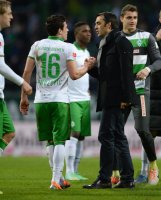 Fussball, 1. Bundesliga  Saison 2013/2014: SV Werder Bremen - Borussia Moenchengladbach