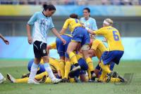 FUSSBALL  Olympia 2008   Vorrunde  Frauen   Schweden - Argentinien