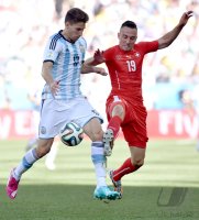 FUSSBALL WM 2014, ACHTELFINALE: Argentinien - Schweiz