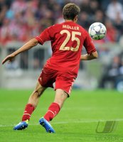 Fussball CHL  Saison 2011/2012:  Thomas Mueller (FC Bayern Muenchen)