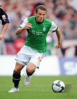 FUSSBALL, 1. BUNDESLIGA, Werder Bremen: BARGFREDE Einzelaktion