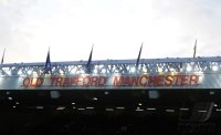 Fussball CHL  Saison 2010/2011:  Logo des Stadions Old Trafford