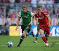 FUSSBALL  1. BUNDESLIGA:  FC Bayern Muenchen - SV Werder Bremen