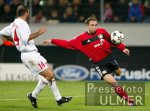 Fussball UCL: Leverkusen - Piraeus,  Zweikampf