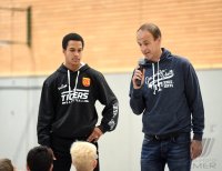 Basketball 2. Bundesliga 19/20 Tigers Tuebingen besuchen Geschwister-Scholl-Schule