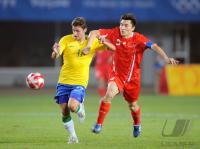 FUSSBALL  Olympia 2008   Vorrunde  Maenner   China - Brasilien