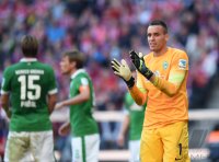 Fussball 1. Bundesliga Saison 14/15: Torwart Raphael Wolf (SV Werder Bremen)