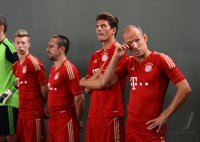 Fussball 1. Bundesliga 2012/2013:  Fototermin beim  FC Bayern Muenchen