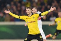 Fussball DFB Pokal Viertelfinale 15/16: Marco Reus (Borussia Dortmund) jubelt