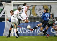 Fussball 1. Bundesliga: Moenchengladbach - Bielefeld, 1:0 durch Jansen