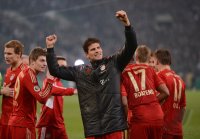 FUSSBALL  DFB POKAL SAISON  11/12  HALBFINALE: JUBEL FC Bayern Muenchen
