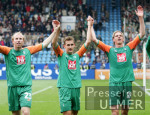 Fussball 1. Bundesliga: Bochum - Bremen, Schlussjubel Bremen