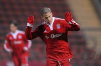 Fussball 3. Bundesliga:  Jubel nach dem Tor zum 4:2 , Deniz Yilmaz (FC Bayern II)