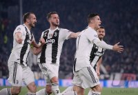 Fussball CHL 18/19 Achtelfinale: JUBEL Cristiano Ronaldo (Juventus Turin)