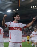 FUSSBALL  UEFA Europa League  10/11:  JUBEL Serdar Tasci (VfB Stuttgart)