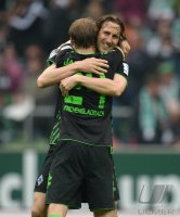 Fussball, 1. Bundesliga  Saison 2014/2015: SV Werder Bremen - Borussia Moenchengladbach