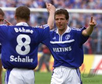 Fussball  1. Bundesliga  2000/2001: FC Schalke 04 - Spvgg Unterhaching