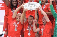 Fussball 1. Bundesliga Saison 18/19: Meister FC Bayern Muenchen