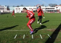 Fussball 1. Bundesliga: Franck Ribery (li,) mit Bastian Schweinsteiger (FC Bayern Muenchen)