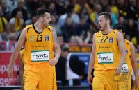 Basketball 1. Bundesliga 14/15 Hauptrunde:  Walter Tigers Tuebingen - Mitteldeutscher BC