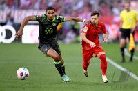 Fussball 1. Bundesliga 23/24: FC Bayern Muenchen - VfL Wolfsburg