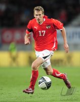 Fussball International  Testspiel:  Florian Klein  (Oesterreich)  am Ball