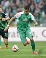 Fussball, 1. Bundesliga  Saison 2014/2015: SV Werder Bremen - Borussia Moenchengladbach