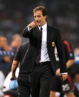FUSSBALL SERIE A:  Trainer Massimiliano Allegri (AC Mailand)