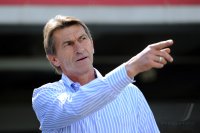 Fussball 3. Bundesliga : Trainer Klaus Augenthaler (Unterhaching)