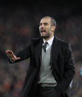 Fussball CHL  Saison 2010/2011:  Trainer Josep Guardiola (Barca)