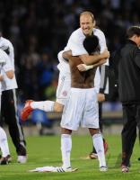 FUSSBALL  International CHL  2009/2010:  ALABA und ROBBEN (FC Bayern  Muenchen)