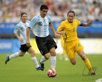 FUSSBALL  Olympia 2008  Peking  Vorrunde Argentinien - Australien