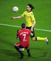 Fussball 1. Bundesliga : Neven Subotic (Oben, Borussia Dortmund) gegen Franck Ribery (Unten, FC Bayern Muenchen)