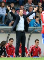 FUSSBALL, DFB Pokal 1. Hauptrunde:  Trainer Heiko Herrlich (Unterhaching)