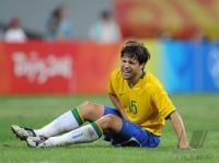 FUSSBALL  Olympia 2008   Viertelfinale  Maenner   Brasilien - Kamerun