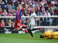 Fussball 1. Bundesliga Saison 14/15: FC Bayern Muenchen - Eintracht Frankfurt