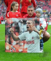 Fussball 1. Bundesliga, Saison 2011/2012:  Verabschiedung Lukas Podolski (1. FC Koeln)
