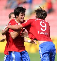FUSSBALL, DFB Pokal 1. Hauptrunde:  Jonas Hummels, Mijo Tunjic (v. li., Unterhaching)