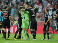 Fussball International Audi Cup 2011: JUBEL Torwart Manuel Neuer (FC Bayern Muenchen)