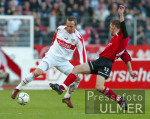 Fussball 1. Bundesliga: Stuttgart - Nuernberg, Zweikampf
