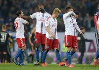 Fussball, 1. Bundesliga  Saison 2014/2015, Relegation: Hamburger SV - Karlsruher SC