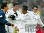 Fussball Testspiel: Wuppertal - Bayern Muenchen, Jubel