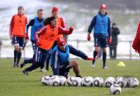 Fussball 1. Bundesliga : Training beim FC Bayern Muenchen