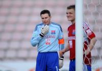 Fussball 3. Bundesliga : Torwart, Darius Kampa, Thorsten Schulz  (v.li., Unterhaching)