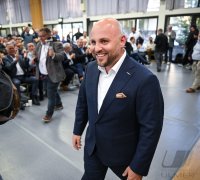 Streitgespraech OB Boris Palmer und AfD Landesvorsitzender Markus Frohnmaier in Tuebingen