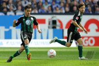 Fussball: 1. Bundesliga Saison 2010/2011: Wolfsburg, JOSUE und DIEGO