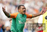 Fussball 1. Bundesliga: Bremen - Hamburg, Jubel Ailton