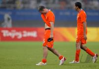 FUSSBALL  Olympia 2008  Peking  Viertelfinale Argentinien - Niederlande