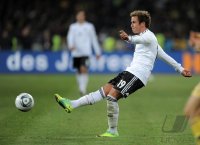 FUSSBALL INTERNATIONALES TESTSPIEL:  Ukraine - Deutschland, GOETZE am Ball