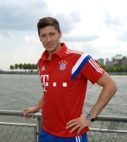 FUSSBALL 1. Bundesliga 14/15: Robert Lewandowski (FC Bayern Muenchen)